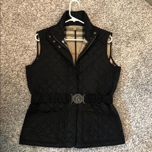 Burberry Black Quilted Vest